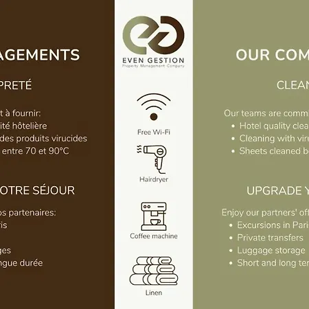 Apartmán 32#studio 2pers#sevres-lecourbe#necker Paříž